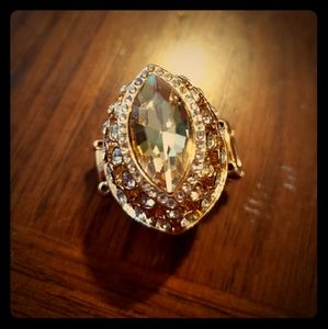 🍍 3 for $10!! 🍍 Citrine and golden ring